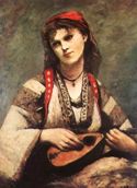 Gypsy with mandolin